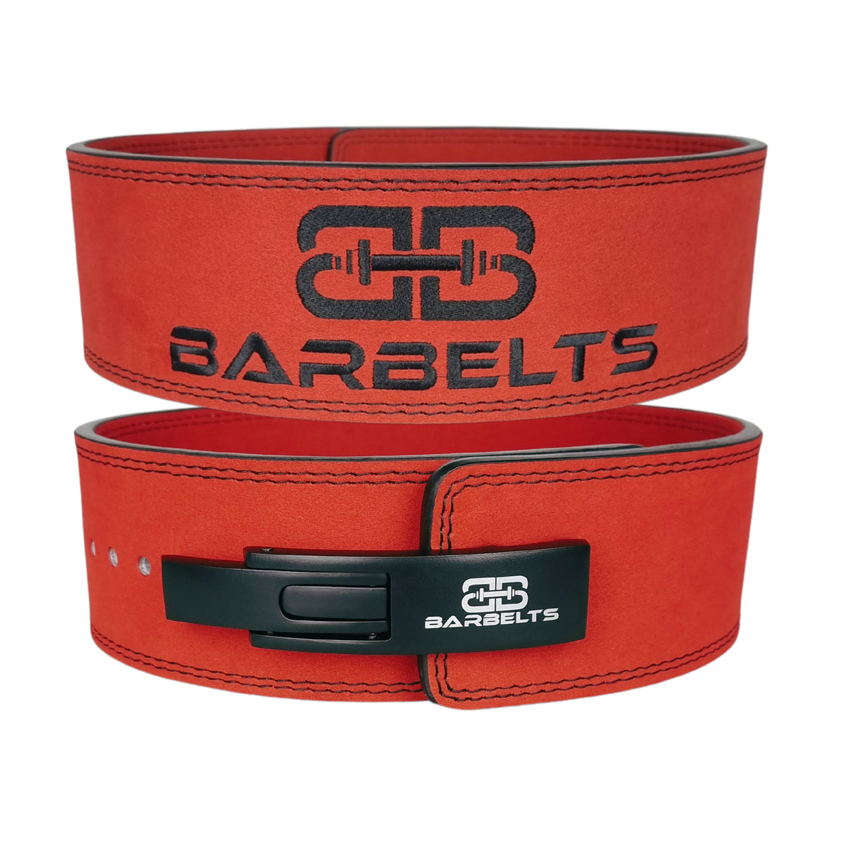 Barbelts Lever belt 10mm Red - Powerlift riem