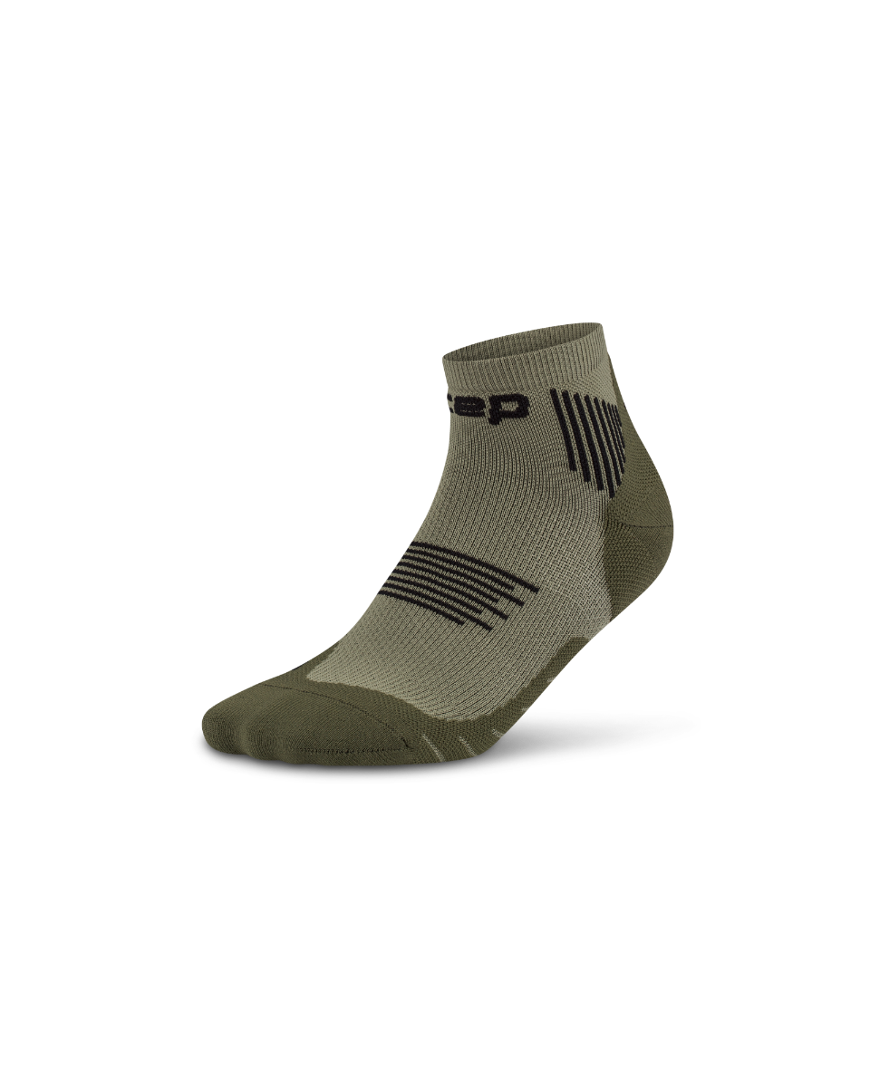 CEP Core Run Low Cut Sokken 5.0 - olijfgroen