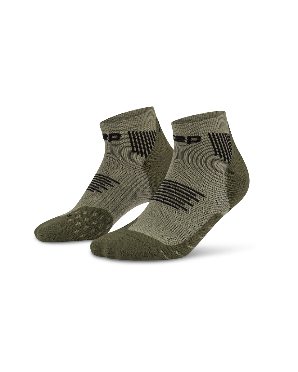 CEP Core Run Low Cut Sokken 5.0 - olijfgroen