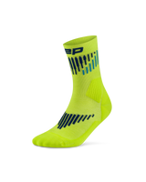 CEP Core Run Merino Mid Cut Sokken 3.0 - lime/blauw