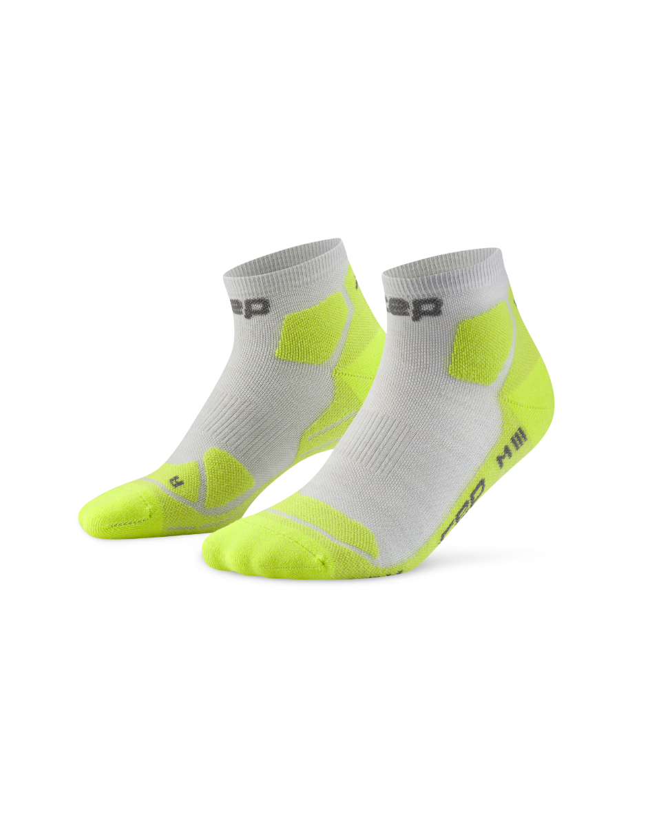 CEP Hiking Light Cushion Low Cut Wandelsokken - grijs/lime