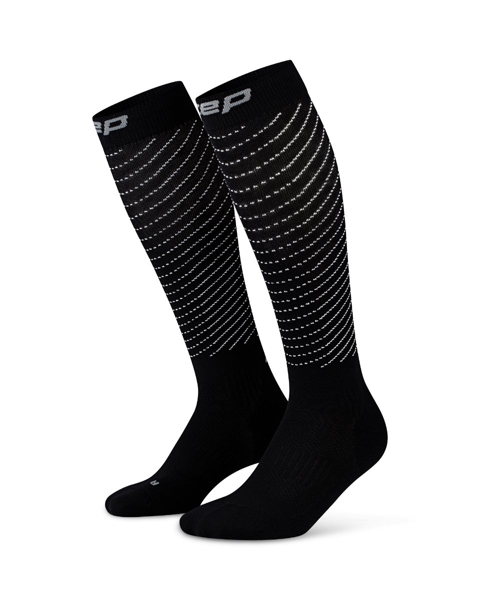 CEP Pro Run Reflective Compressiekousen 3.0 - zwart