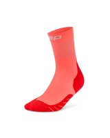 CEP Pro Run Reflective Mid Cut Sokken 3.0 - neon koraal