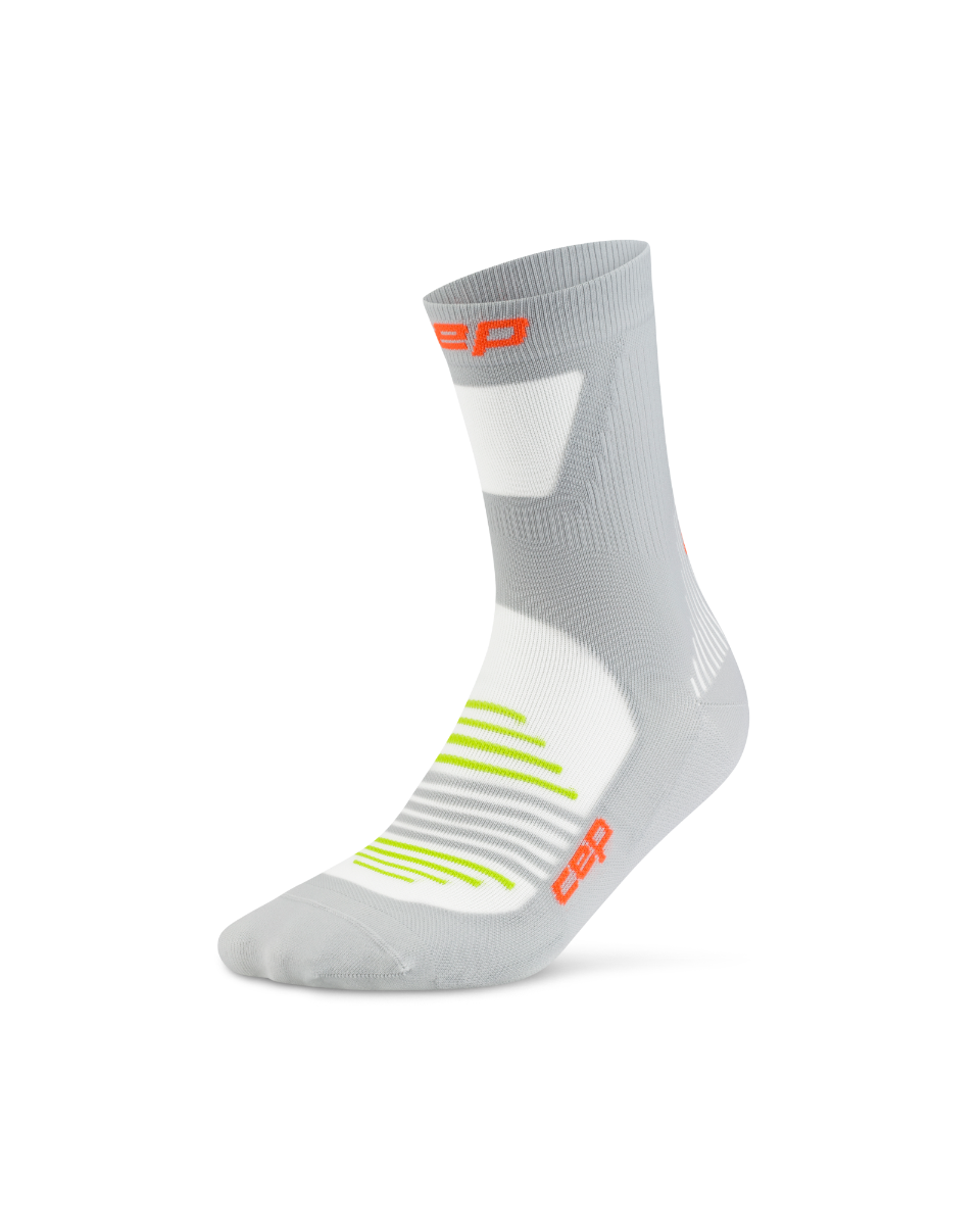 CEP Pro Run Ultralight Mid Cut Sokken - grijs