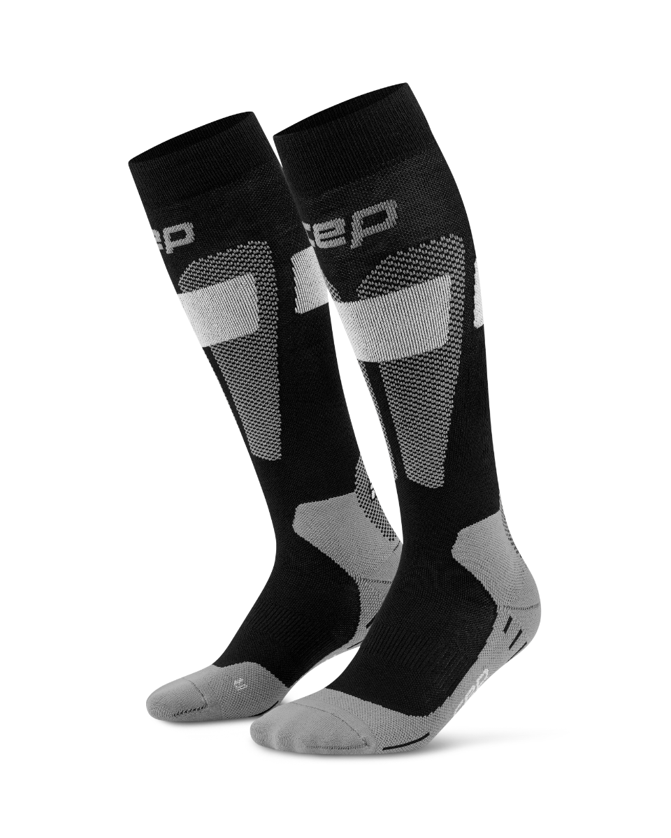 CEP Ski Merino Skisokken 3.0 - zwart/grijs