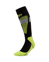 CEP Ski Merino Skisokken 3.0 - zwart/lime