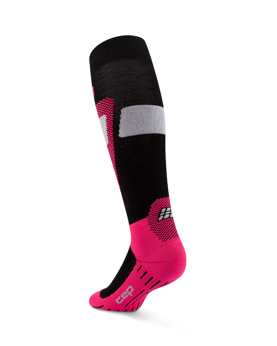 CEP Ski Merino Skisokken 3.0 - zwart/roze