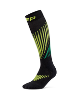 CEP Ski Touring Merino Skisokken 3.0 - zwart/lime