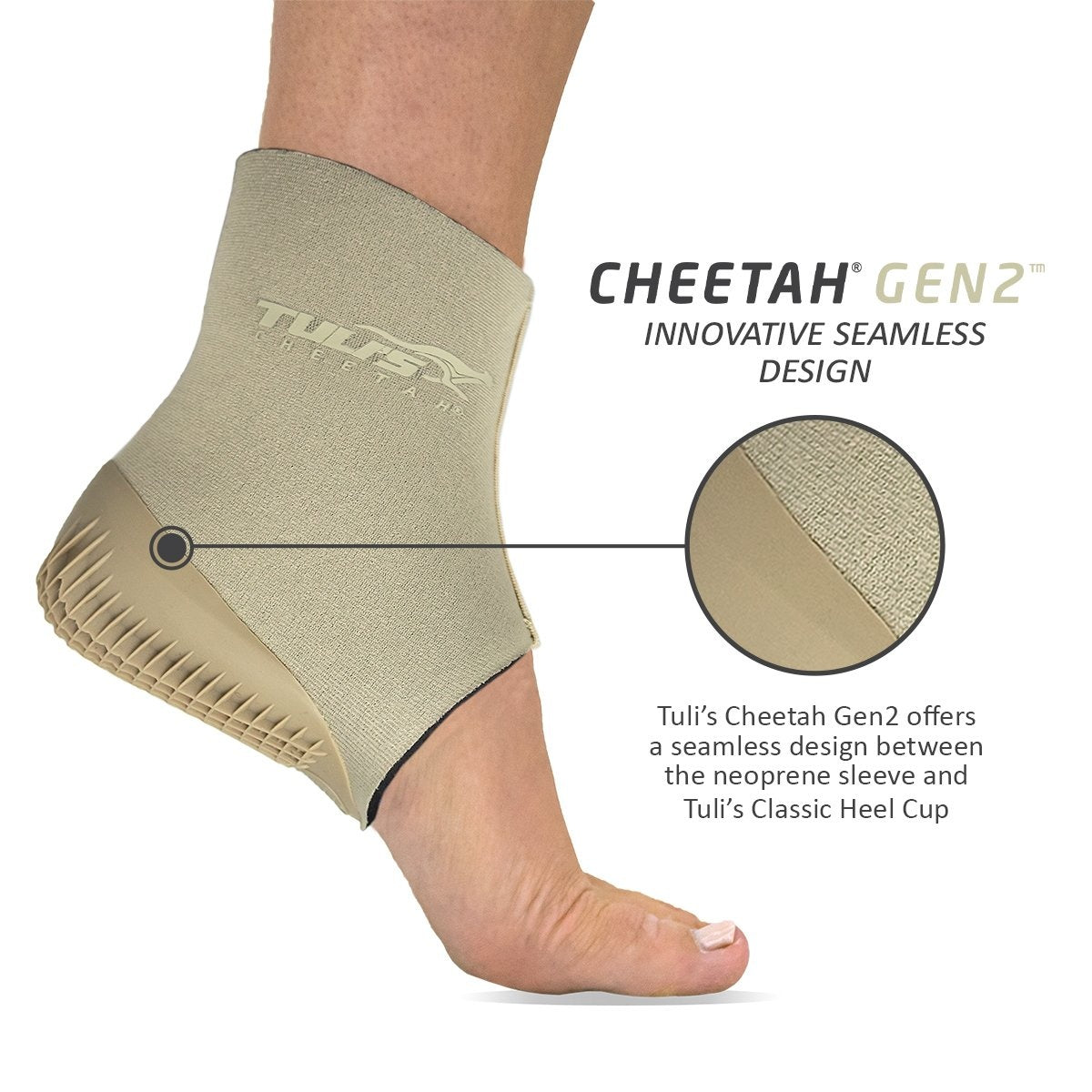 Tuli’s Cheetah Gen2 Hielcup Compressie Sleeve