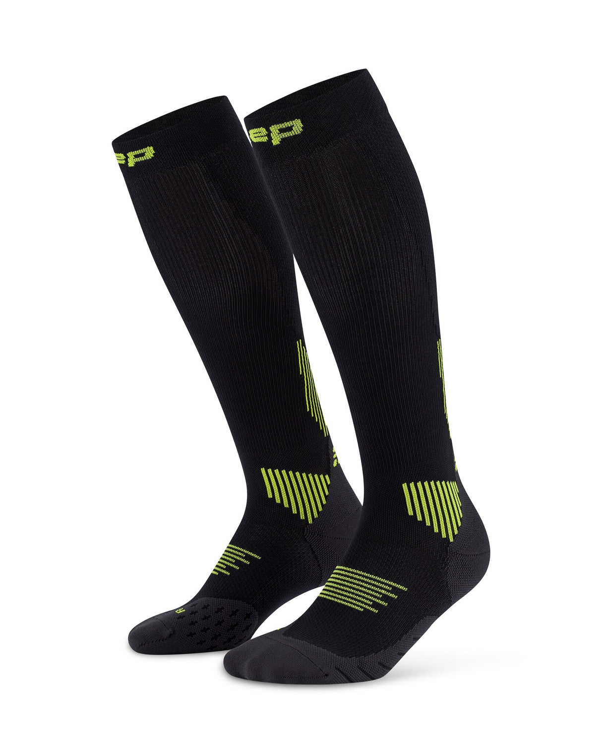 CEP Compressiekousen Core Run 5.0 - zwart/groen