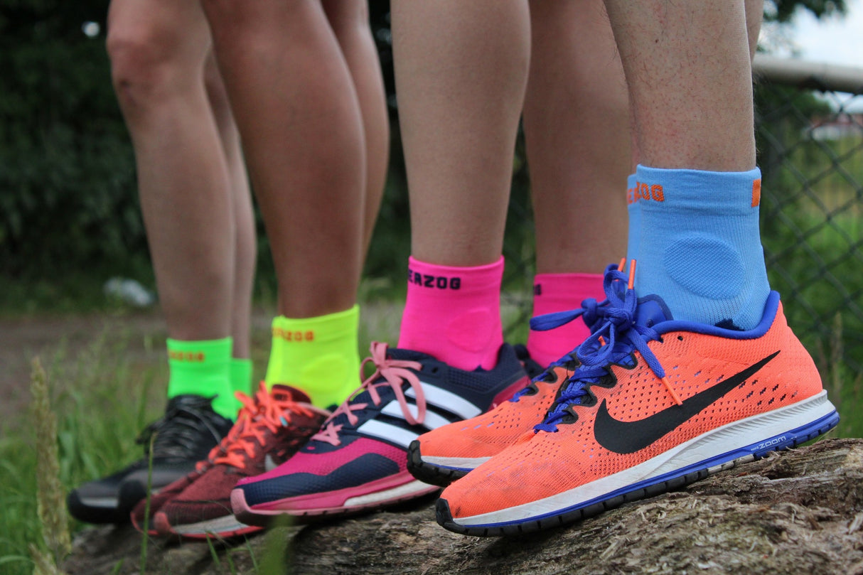 Herzog PRO Compressie Enkelsokken geel