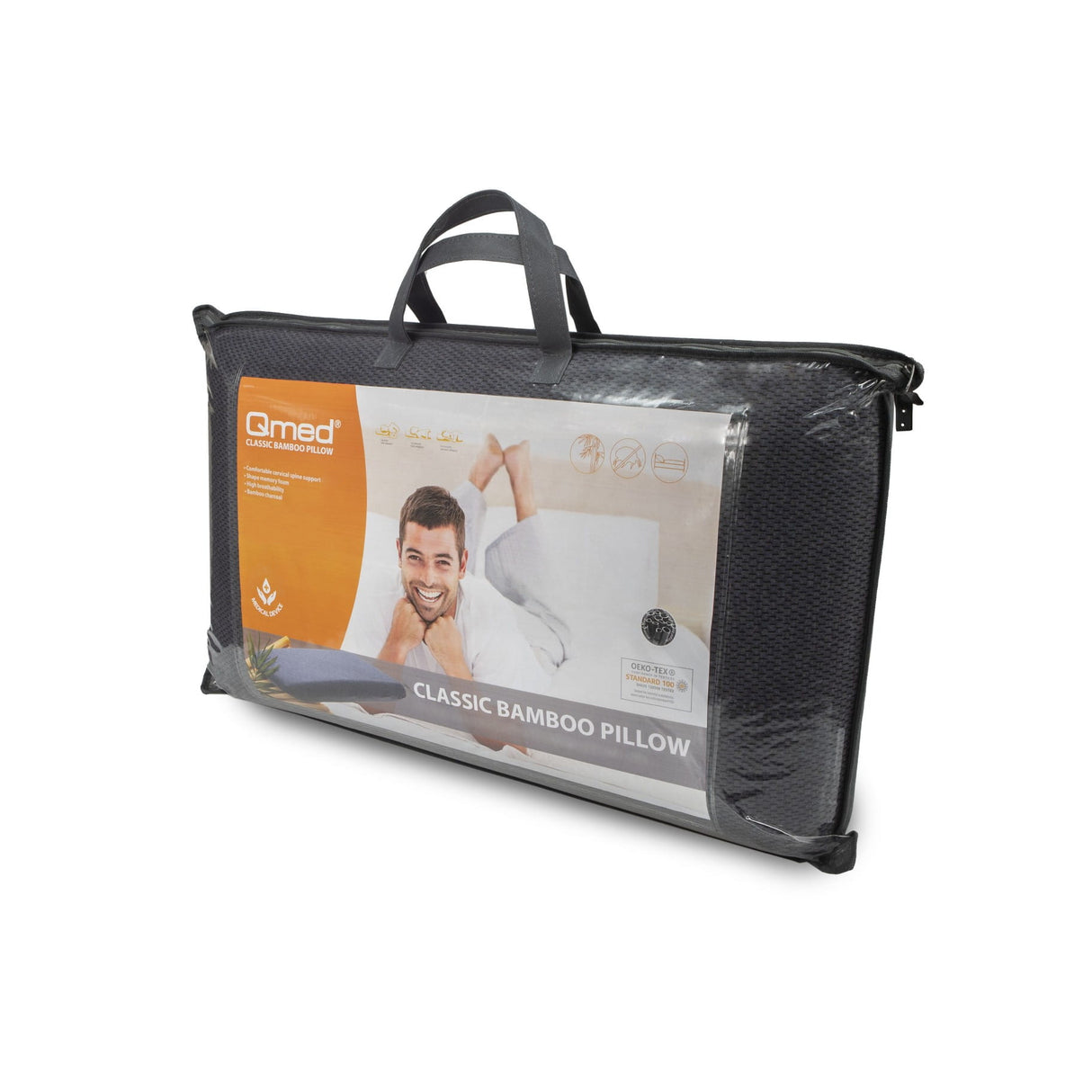 Qmed Ergonomisch Bamboe Memory Foam hoofdkussen