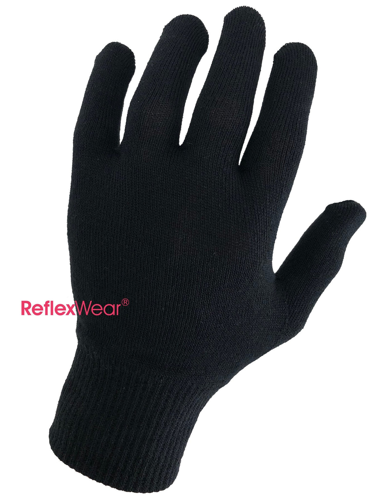 Reflexwear diabetes handschoenen met vingertop - zwart