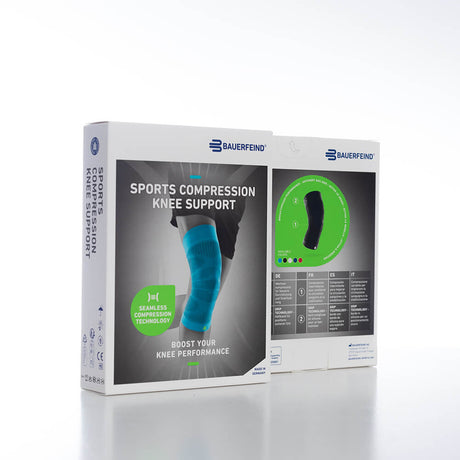Bauerfeind Sports Compression Knee Support Kniesleeve - wit