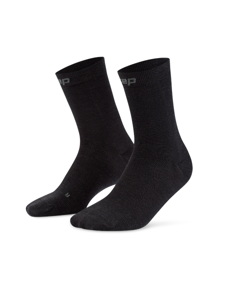CEP Core Allday Mid Cut Compressiesokken 2.0 - antraciet