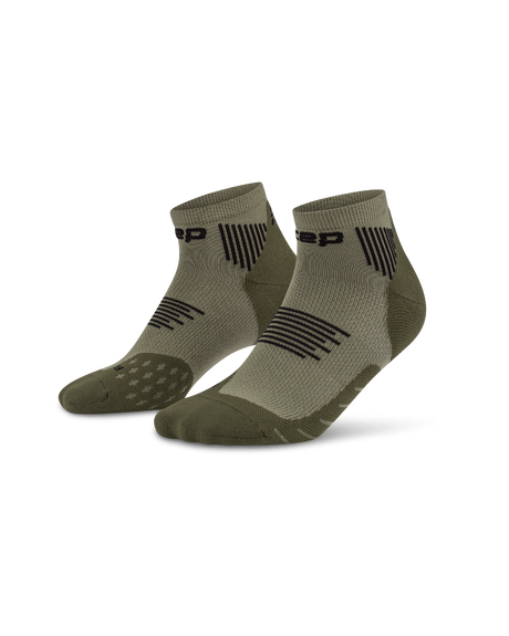 CEP Core Run Low Cut Sokken 5.0 - olijfgroen