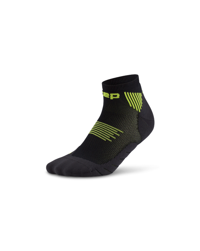 CEP Core Run Low Cut Sokken 5.0 - zwart/lime