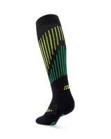 CEP Core Run Merino Compressiekousen 3.0 - zwart/lime