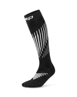 CEP Core Run Merino Compressiekousen 3.0 - zwart/wit