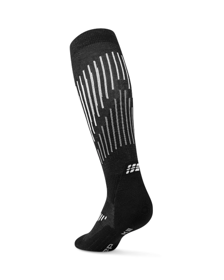CEP Core Run Merino Compressiekousen 3.0 - zwart/wit