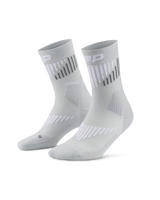 CEP Core Run Merino Mid Cut Sokken 3.0 - grijs/wit