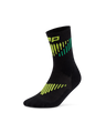 CEP Core Run Merino Mid Cut Sokken 3.0 - zwart/lime