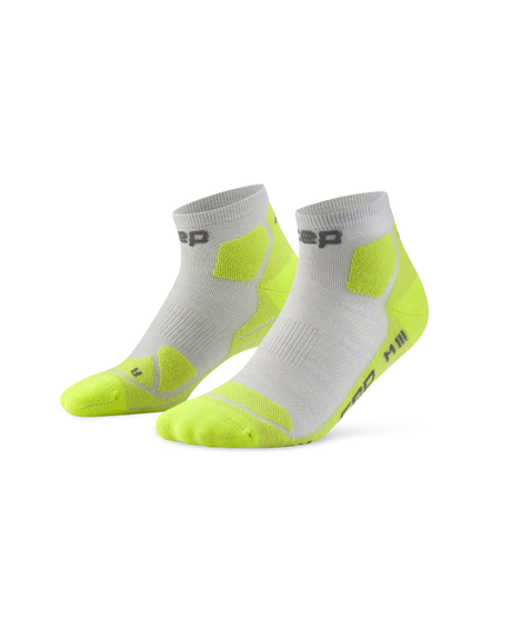 CEP Hiking Light Cushion Low Cut Wandelsokken - grijs/lime