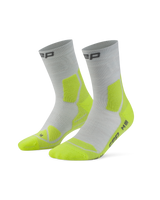 CEP Hiking Light Cushion Mid Cut Wandelsokken - grijs/lime