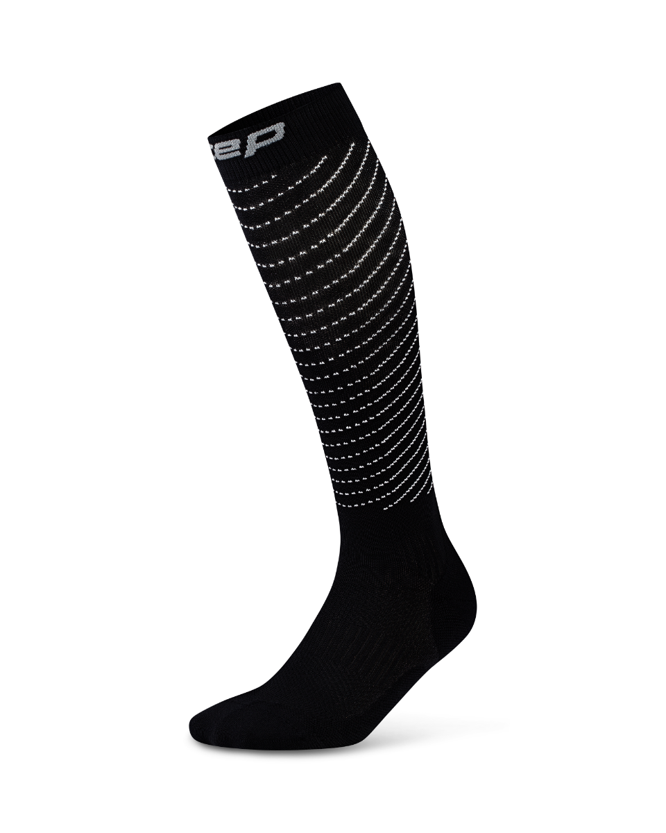 CEP Pro Run Reflective Compressiekousen 3.0 - zwart