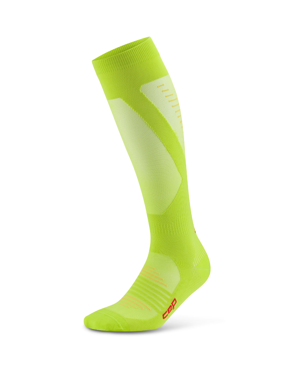 CEP Pro Run Ultralight Compressiekousen - lime