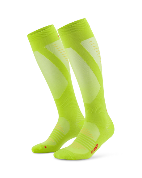 CEP Pro Run Ultralight Compressiekousen - lime
