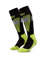 CEP Ski Merino Skisokken 3.0 - zwart/lime