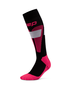 CEP Ski Merino Skisokken 3.0 - zwart/roze