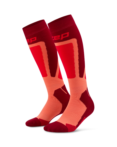 CEP Ski Thermo Skisokken 4.0 - rood/koraal