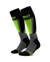 CEP Ski Thermo Skisokken 4.0 - zwart/lime