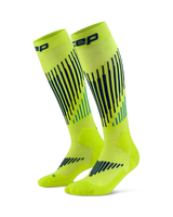 CEP Ski Touring Merino Skisokken 3.0 - lime/blauw