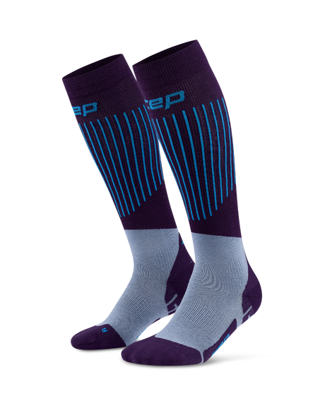 CEP Ski Ultralight Skisokken 3.0 - donkerpaars/blauw