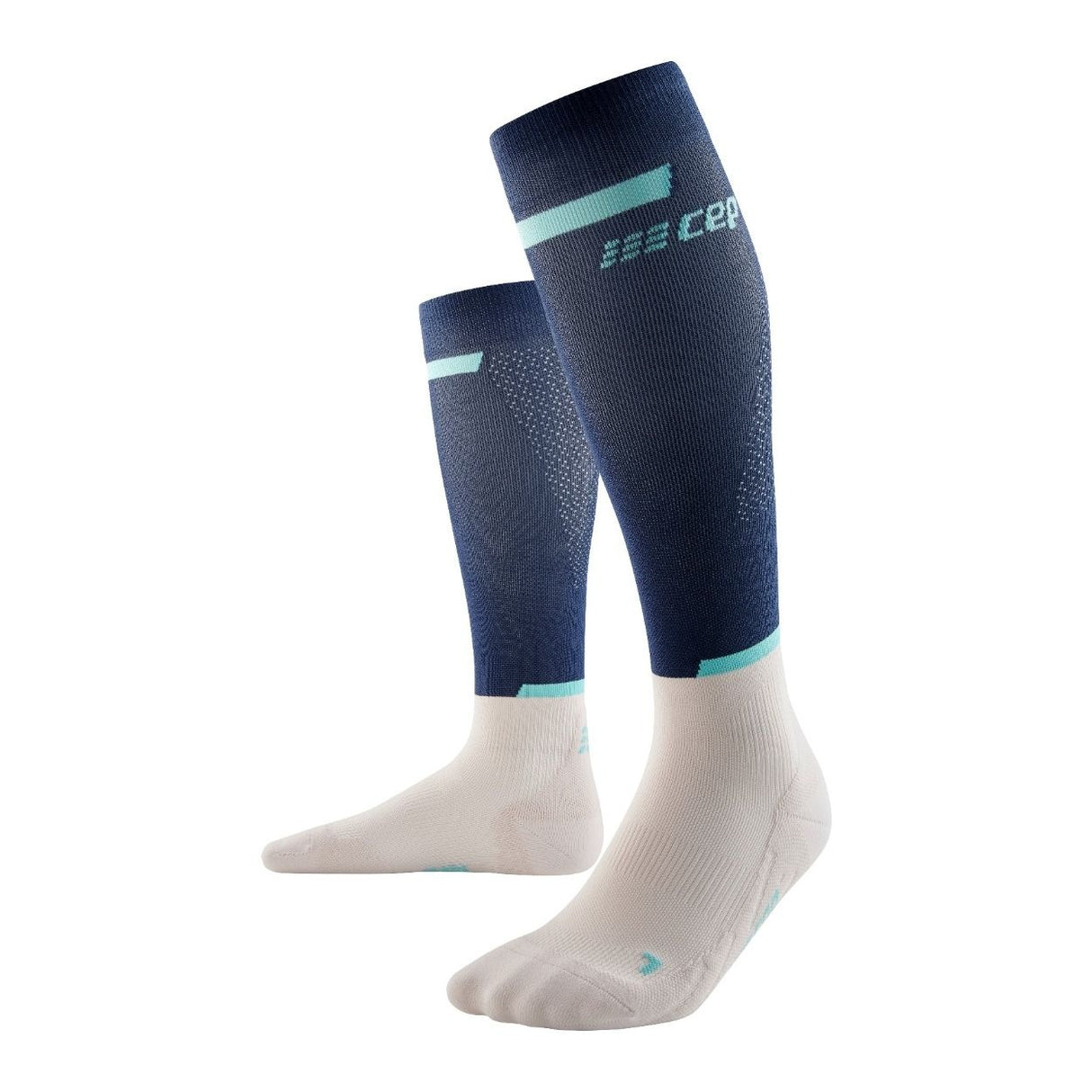 CEP Compressiekousen The Run - Blauw/Wit