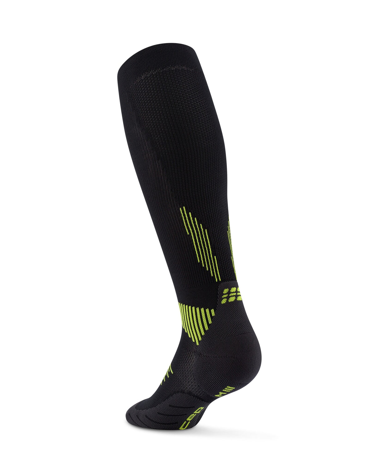 CEP Compressiekousen Core Run 5.0 - zwart/groen