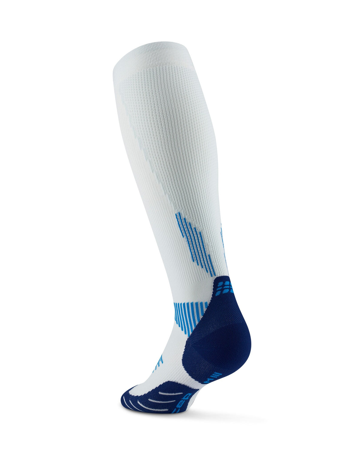CEP Compressiekousen Core Run 5.0 - Wit/blauw