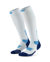 CEP Compressiekousen Core Run 5.0 - Wit/blauw