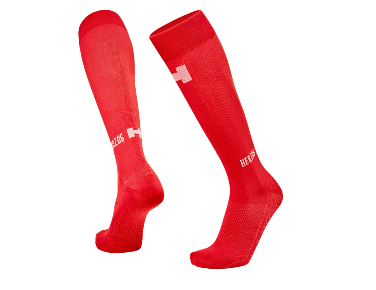Herzog PRO Compressiekousen rood