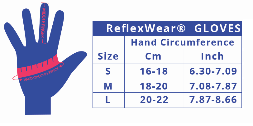 Reflexwear diabetes handschoenen met vingertop - natuur
