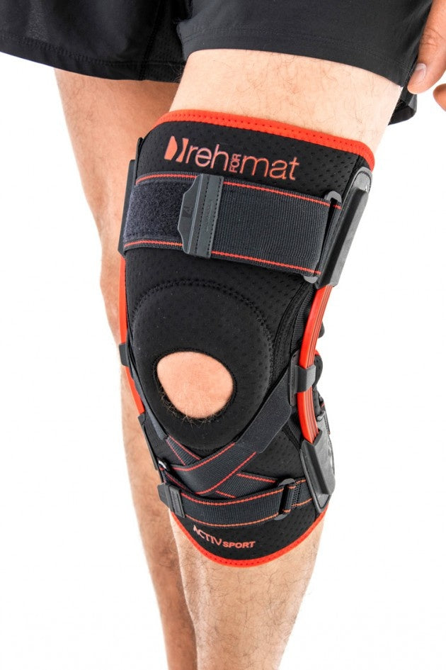 Reh4Sport Kniebrace met bladveer scharnieren