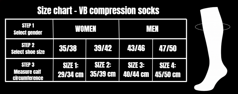 VB Ultra Compressiekousen - Zwart