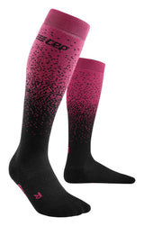 CEP Ski Merino Compressiekousen - Zwart/paars